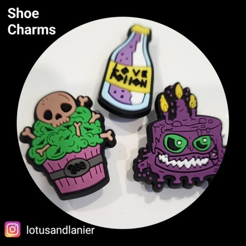 Shoe Charms "Halloween" Charms Set of 3